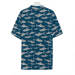 White Shark Pattern Print Hawaiian Shirt