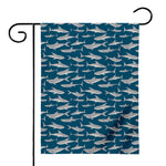 White Shark Pattern Print House Flag