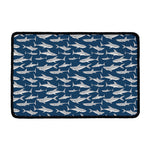 White Shark Pattern Print Kitchen Mat