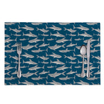 White Shark Pattern Print Placemat
