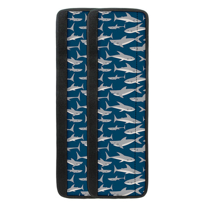 White Shark Pattern Print Refrigerator Handle Covers