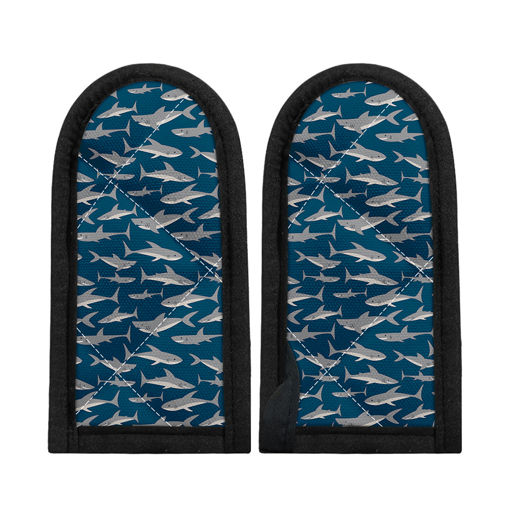 White Shark Pattern Print Skillet Handle Cover