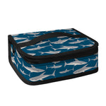 White Shark Pattern Print Small Lunch Bag