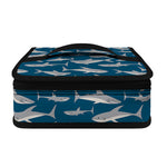 White Shark Pattern Print Small Lunch Bag