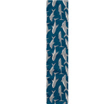 White Shark Pattern Print Table Runner