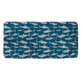 White Shark Pattern Print Towel