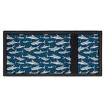 White Shark Pattern Print Trifold Wallet