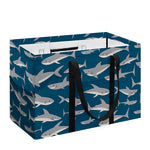 White Shark Pattern Print Utility Tote Bag