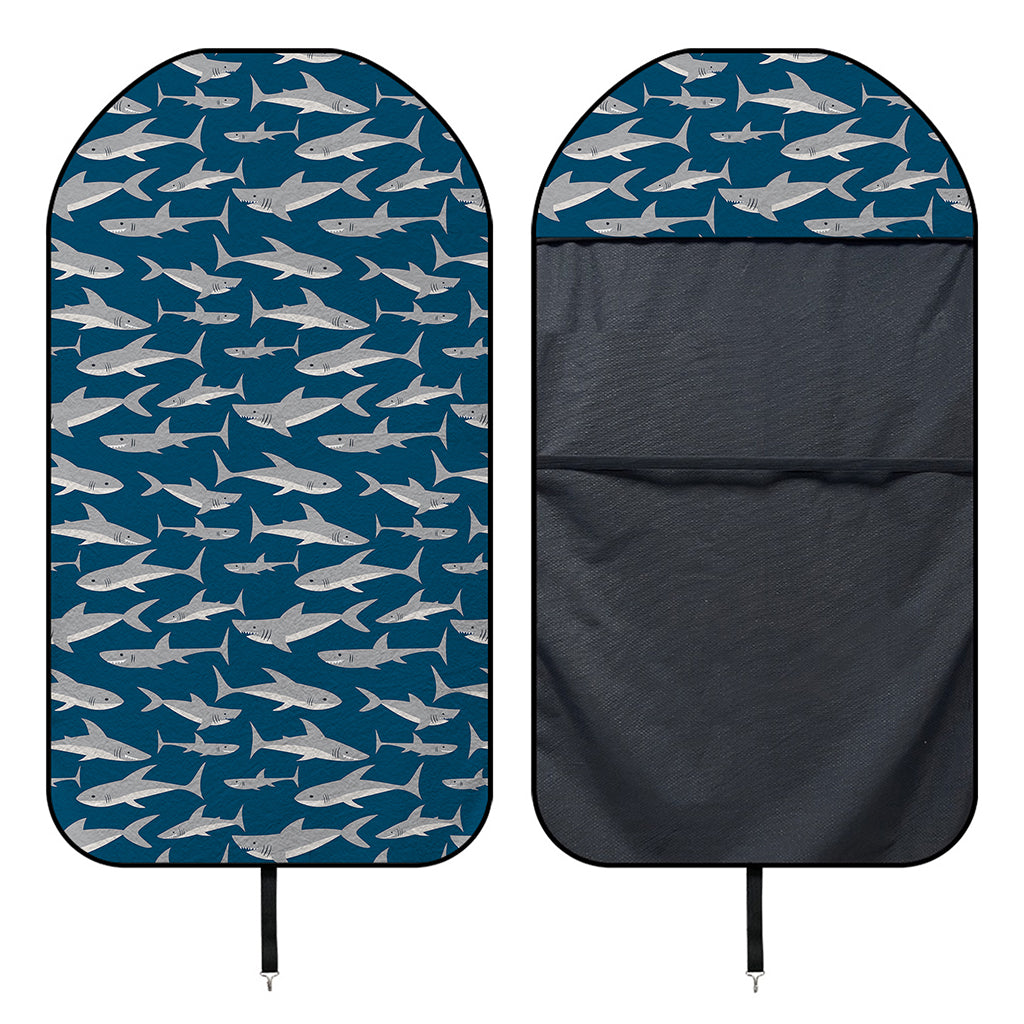 White Shark Pattern Print Waterproof Car Seat Cover