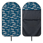 White Shark Pattern Print Waterproof Car Seat Cover