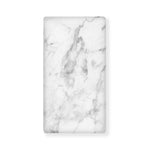 White Smoke Marble Print Baby Crib Sheet