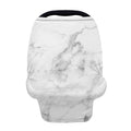 White Smoke Marble Print Baby Seat Cover