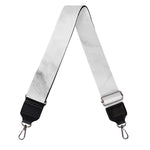 White Smoke Marble Print Bag Strap