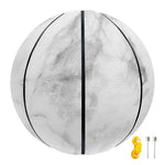 White Smoke Marble Print Basketball