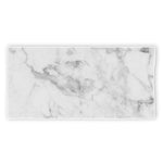 White Smoke Marble Print Beach Towel