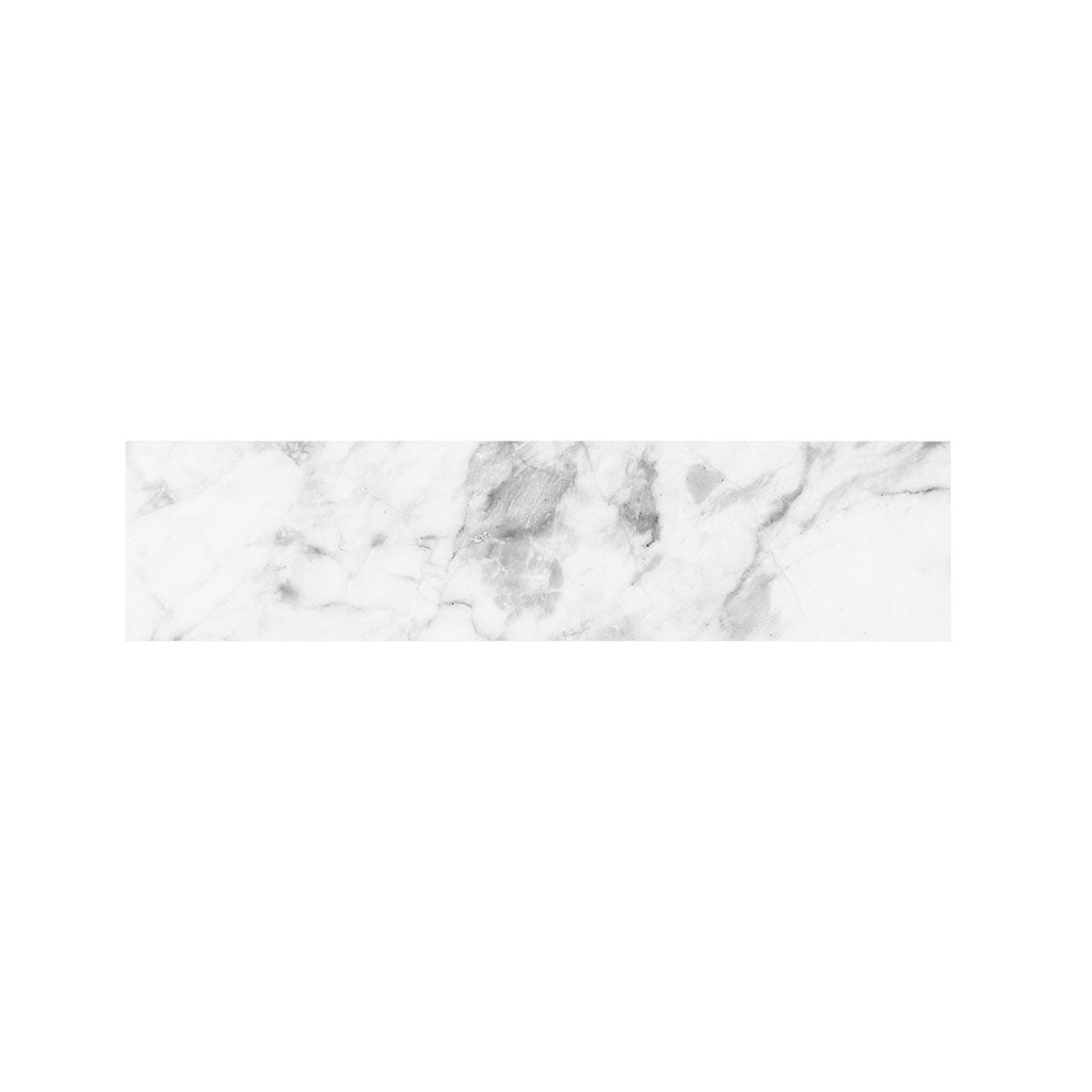 White Smoke Marble Print Bed Runner