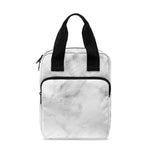 White Smoke Marble Print Bible Tote Bag