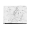 White Smoke Marble Print Bifold Wallet