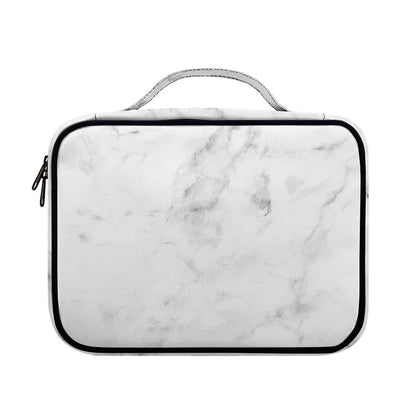 White Smoke Marble Print Briefcase Bible Bag