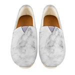 White Smoke Marble Print Casual Shoes