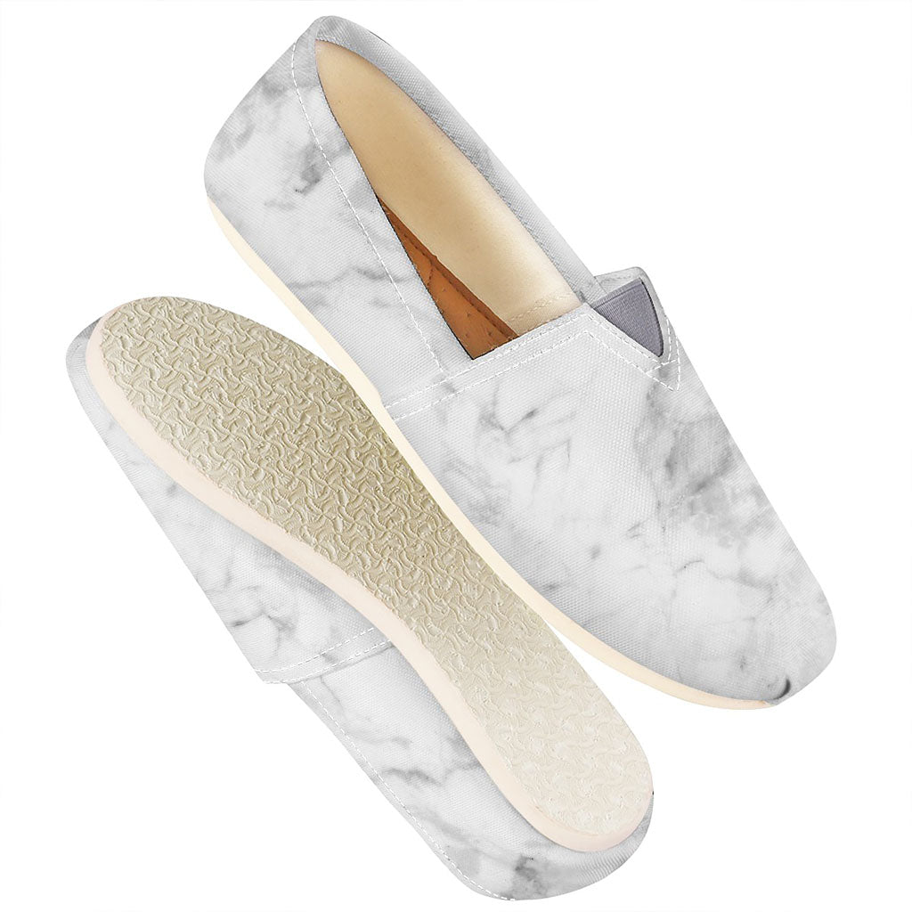 White Smoke Marble Print Casual Shoes