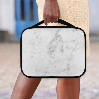 White Smoke Marble Print Classic Bible Case