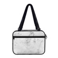 White Smoke Marble Print Double Strap Bible Bag