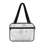 White Smoke Marble Print Double Strap Bible Bag