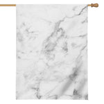 White Smoke Marble Print House Flag