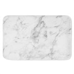 White Smoke Marble Print Indoor Door Mat