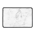 White Smoke Marble Print Kitchen Mat