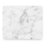 White Smoke Marble Print Mouse Pad