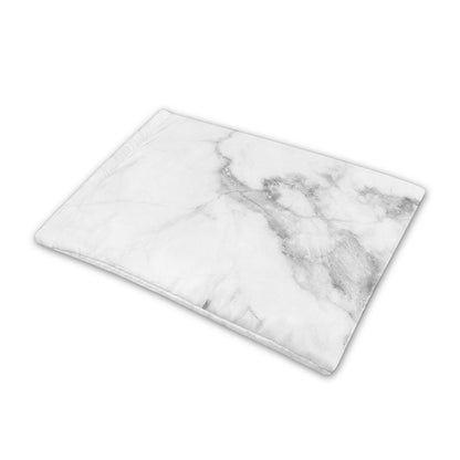 White Smoke Marble Print Pet Cooling Mat Cover
