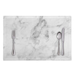 White Smoke Marble Print Placemat