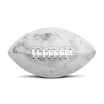 White Smoke Marble Print Rugby Ball