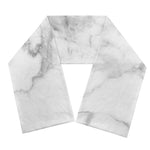 White Smoke Marble Print Scarf