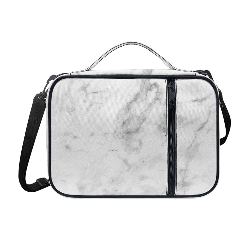 White Smoke Marble Print Shoulder Strap Bible Bag