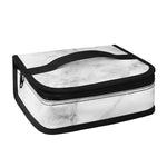 White Smoke Marble Print Small Lunch Bag