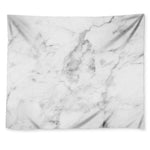 White Smoke Marble Print Tapestry