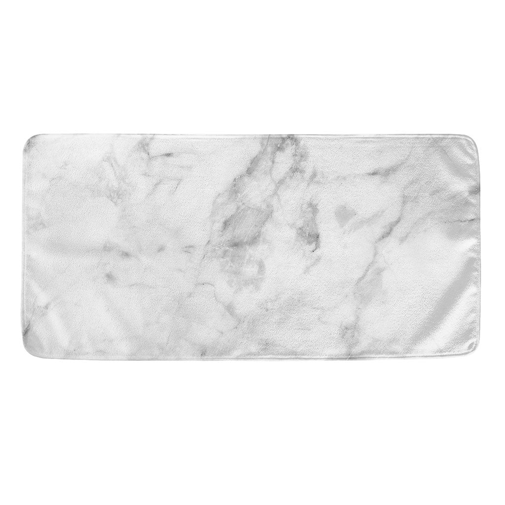 White Smoke Marble Print Towel
