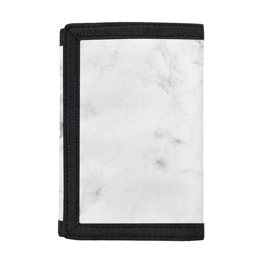 White Smoke Marble Print Trifold Wallet