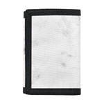 White Smoke Marble Print Trifold Wallet