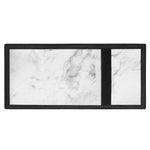 White Smoke Marble Print Trifold Wallet