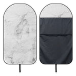 White Smoke Marble Print Waterproof Car Seat Cover