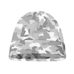 White Snow Camouflage Print Beanie