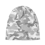 White Snow Camouflage Print Beanie