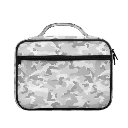 White Snow Camouflage Print Briefcase Bible Bag