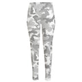 White Snow Camouflage Print High-Waisted Pocket Leggings
