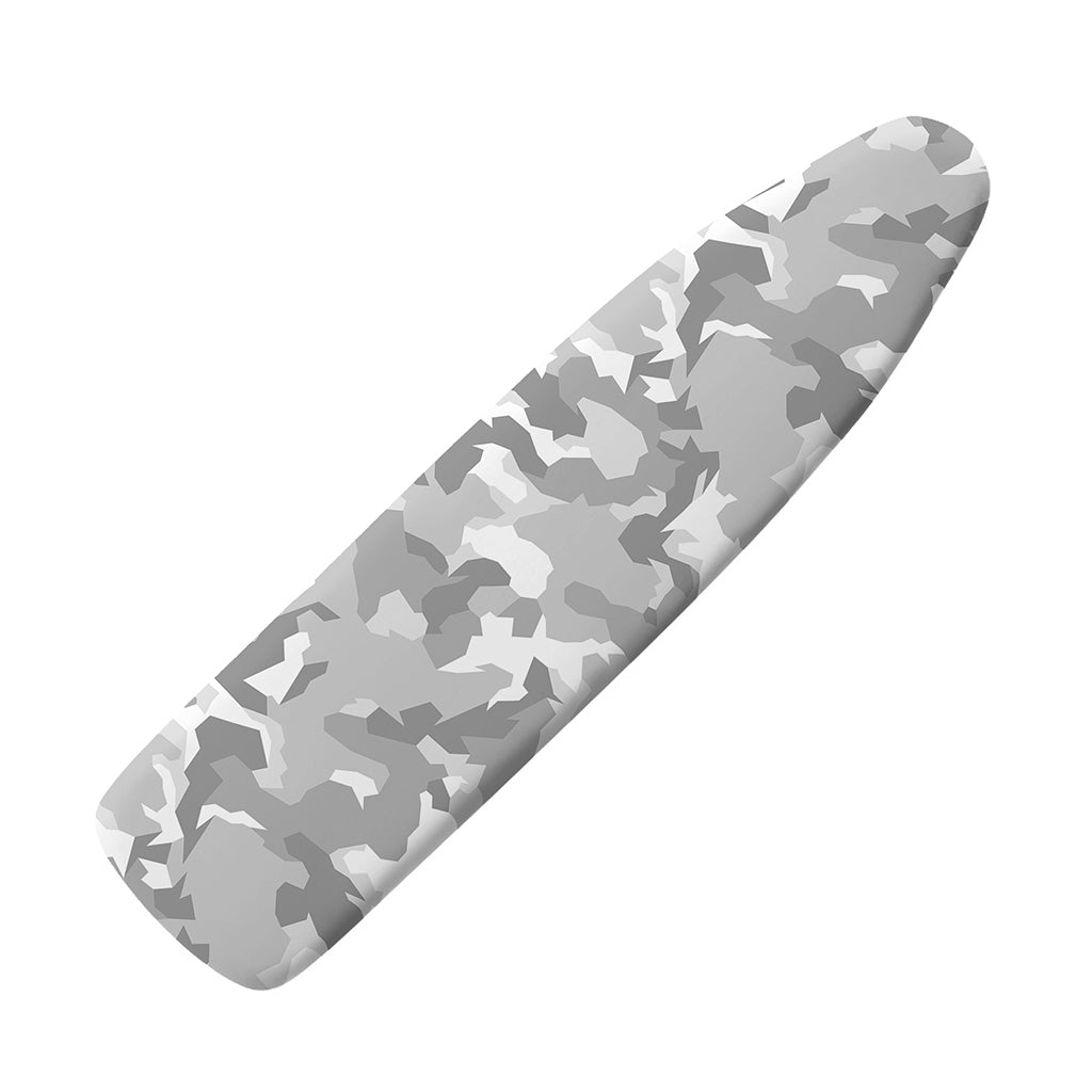 White Snow Camouflage Print Ironing Board Cover