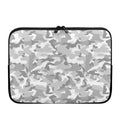White Snow Camouflage Print Laptop Sleeve